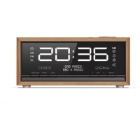 CARNEO C100, rádio DAB+, FM, BT, budík, OLED, wood