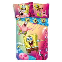 Bavlněné dětské povlečení na jednolůžko 140x200 cm Sponge Bob – Jerry Fabrics