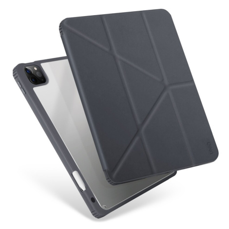 UNIQ Moven Antimikrobiální pouzdro iPad Pro 12,9" (20/21/22) šedé