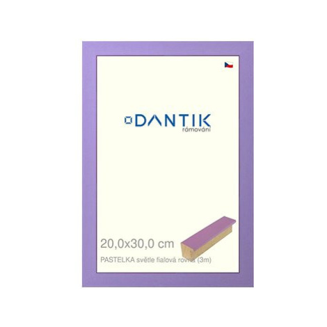 DANTIK rámeček 20 × 30, PASTELKA světle fialový rovný sklo čiré