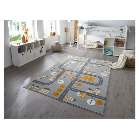 Dětský koberec Adventures 105530 Mouse Mustard 80x150 cm Hanse Home