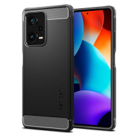 Spigen Rugged Armor silikonové pouzdro na Xiaomi Redmi Note 12 PRO PLUS Matte black