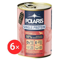 Polaris Single Protein Paté konzerva pro psy vepřová 6 × 400 g