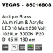 Nova Luce Elegantní závěsné LED svítidlo Vegas v luxusním zlatavém designu - 18 W LED, 1020 lm, 