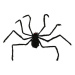 Teddies Pavouk velký plyš 125x8cm v sáčku 22x24x7cm karneval