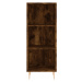 vidaXL Skříň highboard kouřový dub 34,5x32,5x180 cm kompozitní dřevo