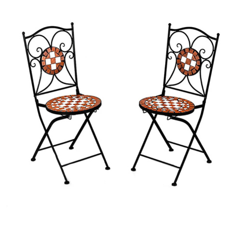 Židle s mozaikovým vzorem, 2 ks Timelesstools
