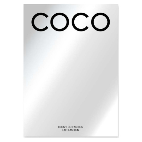 Nastěnné zrcadlo 50x70 cm Coco Chanel - Little Nice Things