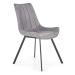 Židle K279 eko kůže/kov tmavě šedá 54x56x87