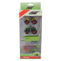 SPARKYS - Set zemědělských strojů: 2x traktor, valník, postřikovač 1:64