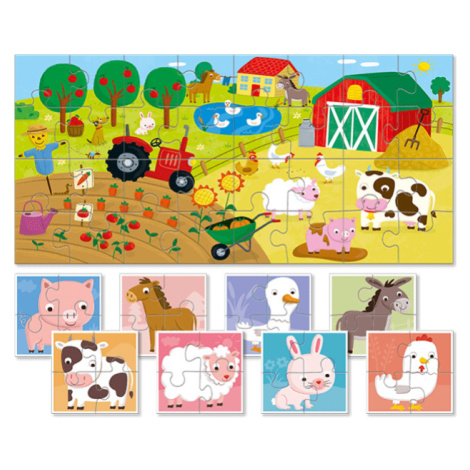 LUDATTICA Farma dětské puzzle 32 dílků