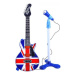 Elektrická rocková kytara s mikrofonem: A