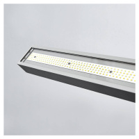 Arcchio Kancelářská LED stojací lampa Jolinda, stříbrná, CCT, senzor, stmívač