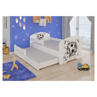 Dětská postel s obrázky - čelo Pepe II bar Rozměr: 160 x 80 cm, Obrázek: Fotbalový míč