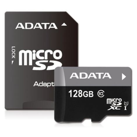 Paměťová karta ADATA Premier 128GB microSDXC,  UHS-I CL10 A1 s adaptérem