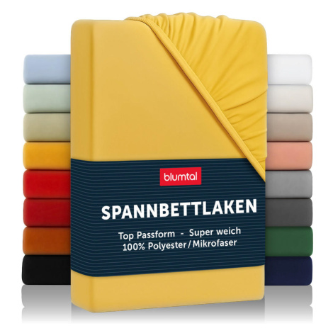 Blumtal NAPÍNACÍ prostěradlo z mikrovlákna, 80/200/30 cm, Žlutá