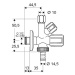 SCHELL COMFORT 035510699 Kombinovaný rohový ventil - pračka/myčka a roháček (kombiventil)
