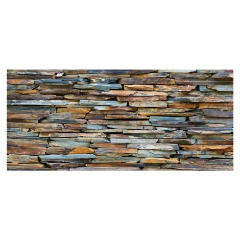 Obrazová fototapeta na zeď panoramatická FTG0946 štípaný kámen, velikost 202 x 90 cm