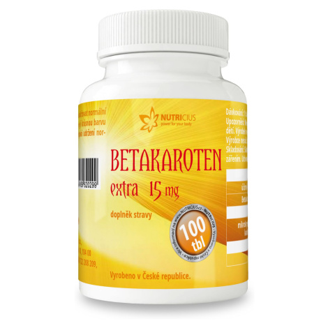 Nutricius Betakaroten EXTRA 15 mg 100 tablet