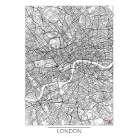 Mapa London, Hubert Roguski, (30 x 40 cm)