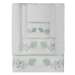 Soft Cotton Ručník DIARA 50x100 cm Bílá / mentolová výšivka