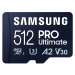 Samsung micro SDXC 512GB PRO Ultimate + SD adaptér MB-MY512SA/WW Černá
