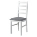 Jídelní židle NILA 8 bílá/světle šedá