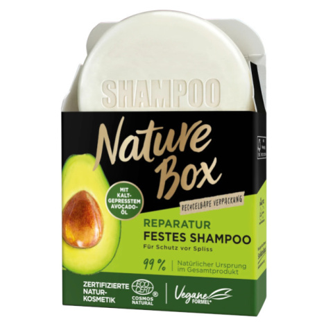 Nature Box tuhý šampon na vlasy s avokádovým olejem 85g