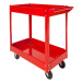 tectake 400879 dílenský vozík montážní dvoupatrový - červená červená ocel