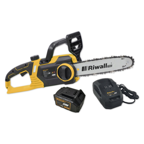 Riwall PRO RACS 2520i 20V SET - akumulátorová řetězová pila  (s 4 Ah akumulátorem a nabíječkou)