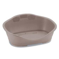 Stefanplast Sleeper 1 57x42x24cm light dove grey plastové lehátko pro psa