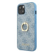 Guess GUHCP13S4GMRBL hybrid silikonové pouzdro iPhone 13 Mini 5.4" blue 4G with ring stand