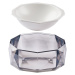 SinDesign Diamond miska pro domácí mazlíčky, 300ml - Bílá