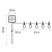 EMOS LED řetěz se solárním panelem - 10x párty žárovky, 5 m, venkovní i vnitřní, vintage DCPV02