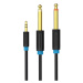 Kabel Vention Audio Cable TRS 3.5mm to 2x 6.35mm BACBJ 5m Black