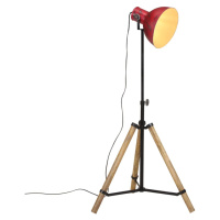 vidaXL Stojací lampa 25 W červená patina 75 x 75 x 90–150 cm E27