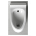 Kerasan AQUATECH urinál se zakrytým přívodem vody 21x53,5 cm, včetně sifonu, bílá