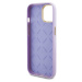 Zadní kryt Guess PU Glitter Full Wrapped pro Apple iPhone 15, lilac