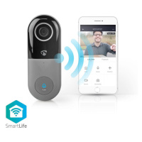 Nedis WIFICDP10GY - Wi-Fi Smart Domovní Zvonek s Kamerou | Ovládání Pomocí Aplikace | microSD Sl