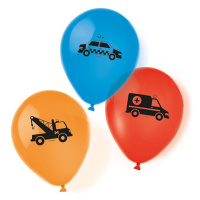Balónky s potiskem latexové auta 6 ks