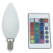 ACA Lighting LED SMD CANDLE E14 230V 4W IR RGB+3000K 120st. 300Lm Ra80 C37414RGBWN