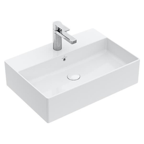 Umyvadlo na desku Villeroy & Boch Memento 2.0 60x42 cm Alpská bílá otvor pro baterii uprostřed 4