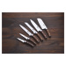 Šéfkuchařský nůž z nerezové oceli a bukového dřeva Bergner / ergonomická rukojeť / 20 cm / stříb
