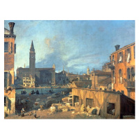 Obrazová reprodukce Venice: Campo San Vidal and Santa Maria della Carita  1727-28, (1697-1768) C