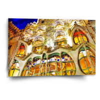 Sablio Obraz Barcelona Gaudi Casa Batllo 1 - 60x40 cm