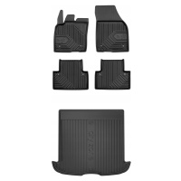 Set 77 Gumové autokoberce a rohož Volvo V50 od 2004-2012