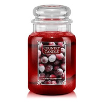 Country Candle Svíčka ve skleněné dóze, Zmrzlé brusinky, 680 g