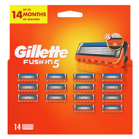 Gillette Fusion5 Náhradní Holicí Hlavice Pro Muže, 14 Náhradních Holicích Hlavic
