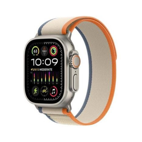 Apple Watch Ultra 2 49mm titanová s oranžovobéžovým trailovým tahem S/M