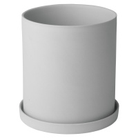 BLOMUS Květináč porcelánový světle šedý průměr 12,5cm nona